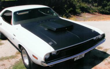 Details about   Challenger Dodge 1970 T/A:24 M2  Go Mango/Black Hood Scoop striping 340 Six Pac 